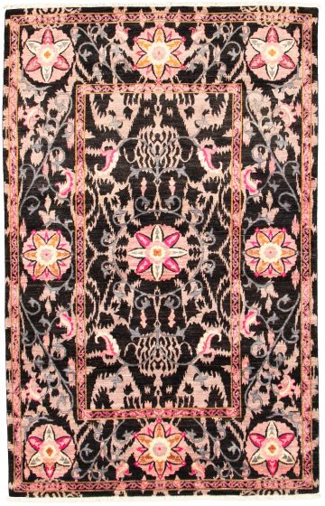 Pakistani Lahore Finest Collection 6'0" x 8'4" Hand-knotted Wool Rug 