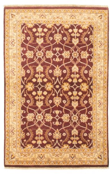 Afghan Chobi Finest 4'1" x 6'3" Hand-knotted Wool Rug 
