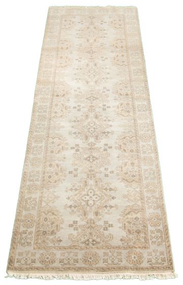 Indian Jamshidpour 2'10" x 9'2" Hand-knotted Wool Rug 