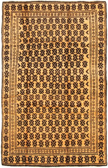 Afghan Akhjah 5'10" x 9'2" Hand-knotted Wool Rug 