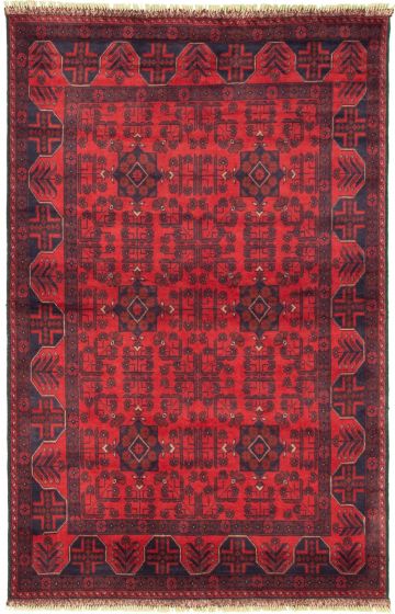 Afghan Finest Khal Mohammadi 4'0" x 6'4" Hand-knotted Wool Rug 