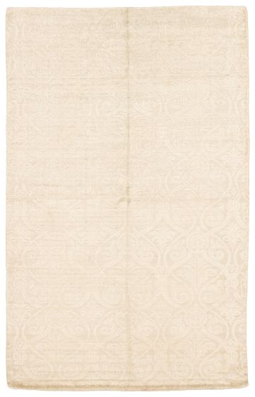 Indian Galleria 4'11" x 7'10" Hand Loomed Viscose Rug 