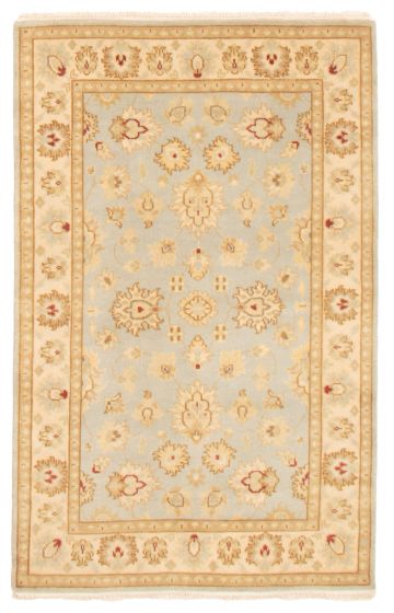 Indian Royal Oushak 3'10" x 6'0" Hand-knotted Wool Rug 