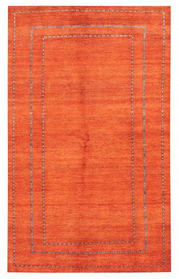 Pakistani Finest Peshawar Ziegler 5'1" x 8'4" Hand-knotted Wool Rug 