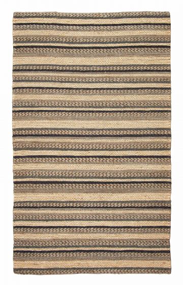 Indian Sienna 4'10" x 7'10" Braided Weave Jute Rug 