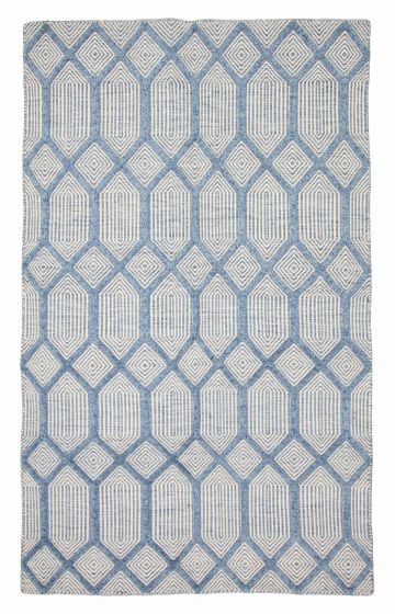 Indian Nevada 4'11" x 7'10" Flat-Weave Wool Kilim 