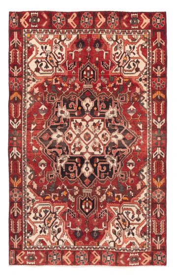 Persian Style 4'10" x 7'9" Hand-knotted Wool Rug 