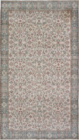 Turkish Melis Vintage 5'5" x 9'9" Hand-knotted Wool Rug 