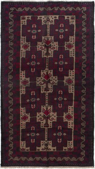 Afghan Rizbaft 3'5" x 6'0" Hand-knotted Wool Rug 
