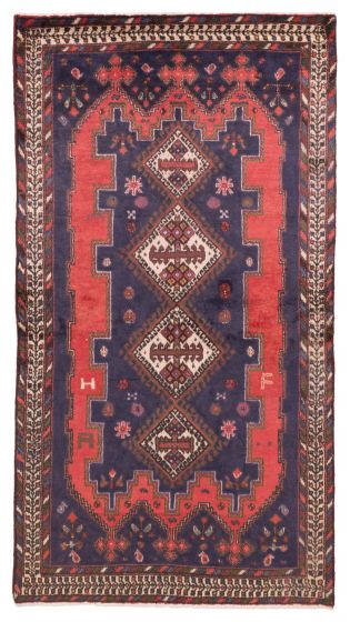 Persian Style 3'8" x 6'9" Hand-knotted Wool Rug 