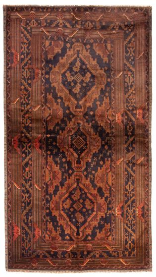 Tapis teimani 3'5" x 6'8" en laine