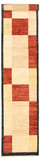 Pakistani Peshawar Ziegler 2'7" x 14'4" Hand-knotted Wool Rug 