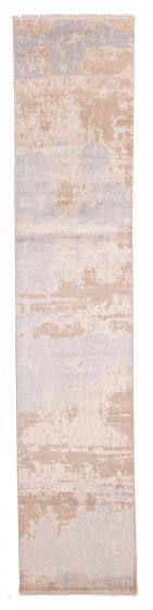 Indian Legacy 2'4" x 11'11" Hand-knotted Silk & Wool Runner Rug 