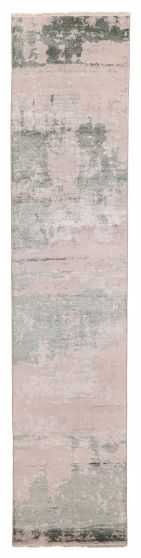 Indian Legacy 2'6" x 12'0" Hand-knotted Silk & Wool Runner Rug 