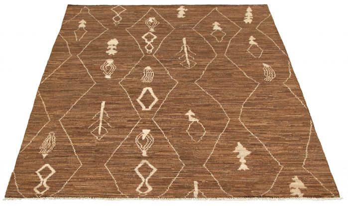 Pakistani Marrakech 6'0" x 8'8" Hand-knotted Wool Rug 