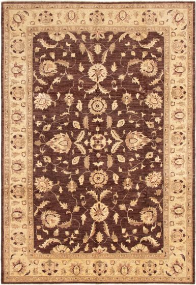 Pakistani Peshawar Oushak 6'9" x 9'10" Hand-knotted Wool Rug 