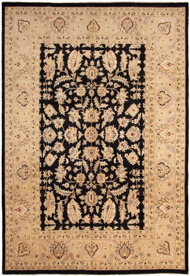 Pakistani Peshawar Oushak 9'10" x 14'5" Hand-knotted Wool Rug 