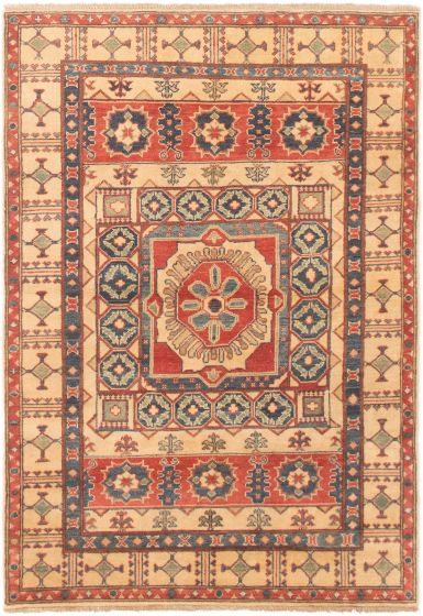 Afghan Finest Ghazni 3'11" x 5'8" Hand-knotted Wool Rug 