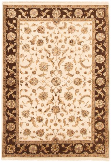 Indian Harrir Select 6'0" x 9'0" Hand-knotted Silk, Wool Rug 