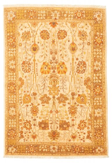 Pakistani Peshawar Oushak 6'1" x 9'2" Hand-knotted Wool Rug 