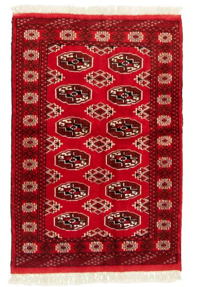 Turkmenistan Turkman 3'3" x 4'9" Hand-knotted Wool Rug 