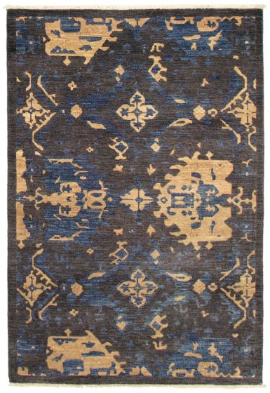 Pakistani Lahore Finest Collection 4'1" x 6'0" Hand-knotted Wool Rug 