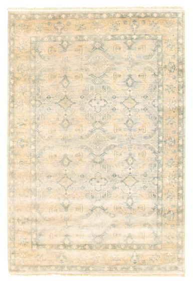 Indian Finest Agra Jaipur 5'8" x 8'6" Hand-knotted Wool Rug 