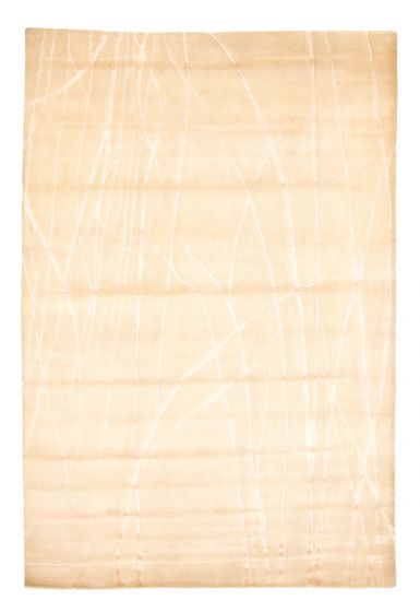 Nepal Opulence 6'1" x 8'11" Hand-knotted Silk, Wool Rug 