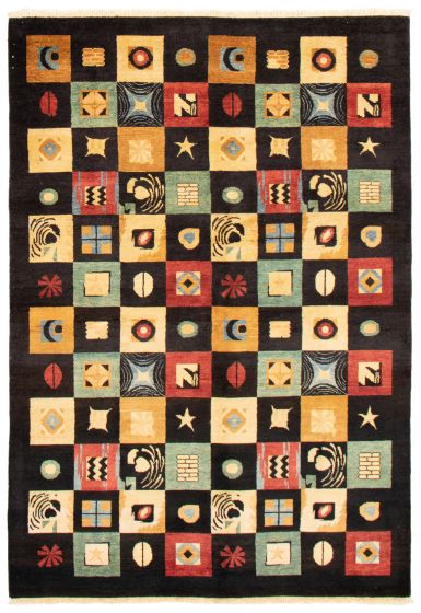 Pakistani Finest Peshawar Ziegler 6'0" x 8'9" Hand-knotted Wool Rug 