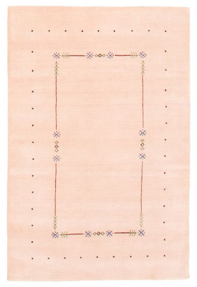 Indo Gabbeh 4'0" x 6'0" Hand Loomed Wool Rug 