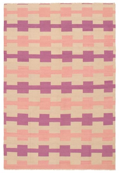 Turkish Ankara FW 5'6" x 8'2" Flat-Weave Wool Kilim 
