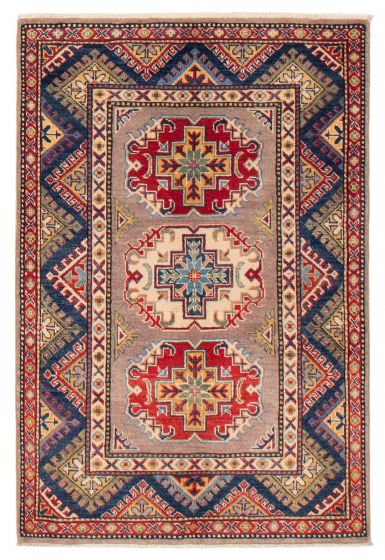 Afghan Uzbek Ghazni 3'3" x 4'9" Hand-knotted Wool Rug 