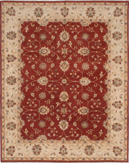 Indian Chobi Twisted 8'0" x 10'0" Hand-knotted Wool Rug 