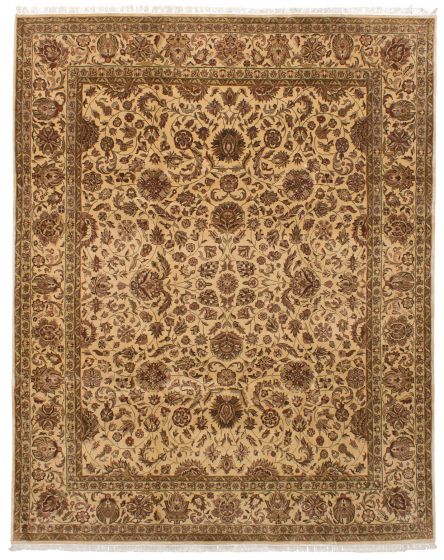Indian Jamshidpour 8'0" x 10'0" Hand-knotted Wool Rug 