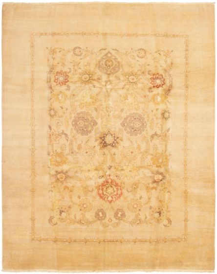 Pakistani Peshawar Oushak 8'0" x 9'10" Hand-knotted Wool Rug 