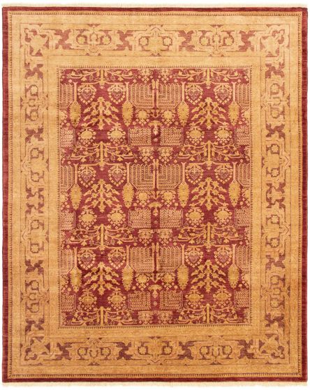 Pakistani Peshawar Oushak 8'1" x 10'0" Hand-knotted Wool Rug 