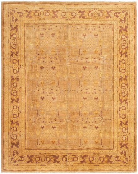 Pakistani Peshawar Oushak 9'3" x 11'7" Hand-knotted Wool Rug 
