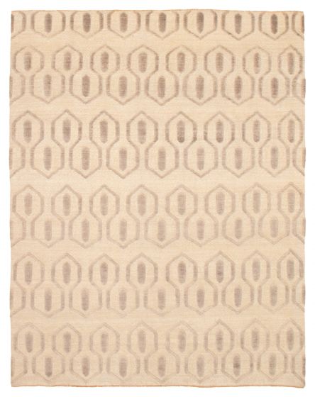 Pakistani Finest Peshawar Ziegler 8'0" x 10'2" Hand-knotted Wool Rug 