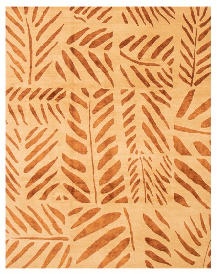 Nepal Opulence 8'0" x 10'0" Hand-knotted Silk, Wool Rug 