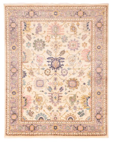 Indian Modern Oushak 7'11" x 10'0" Hand-knotted Wool Rug 