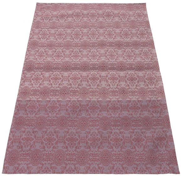 Indian Collage 4'9" x 6'9" Handmade Chenille Rug 