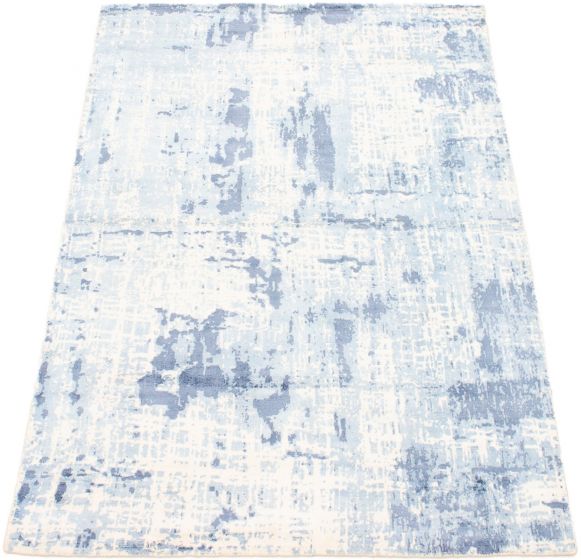 Indian Galleria 4'11" x 7'3" Hand-knotted Viscose Rug 