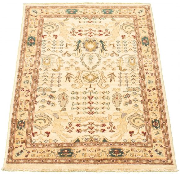 Afghan Chobi Finest 4'3" x 6'0" Hand-knotted Wool Rug 