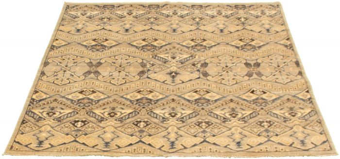 Pakistani Finest Peshawar Ziegler 5'11" x 6'0" Hand-knotted Wool Rug 