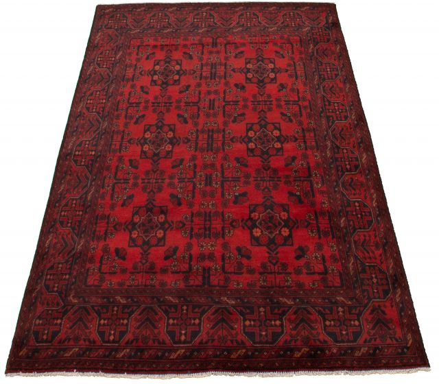 Afghan Finest Khal Mohammadi 4'10" x 6'4" Hand-knotted Wool Rug 