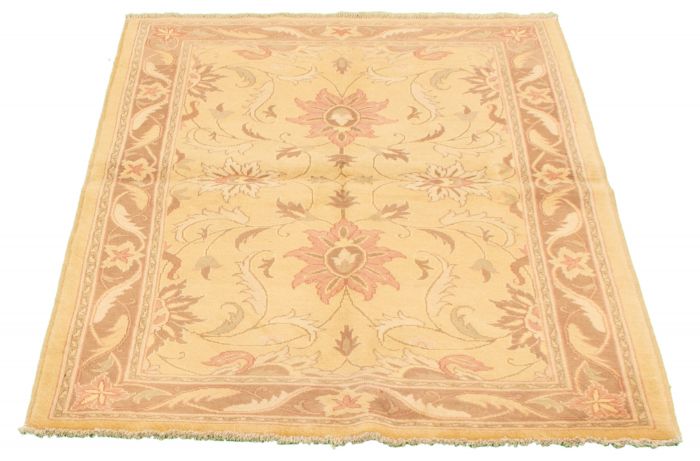 Afghan Chobi Finest 4'0" x 5'10" Hand-knotted Wool Rug 