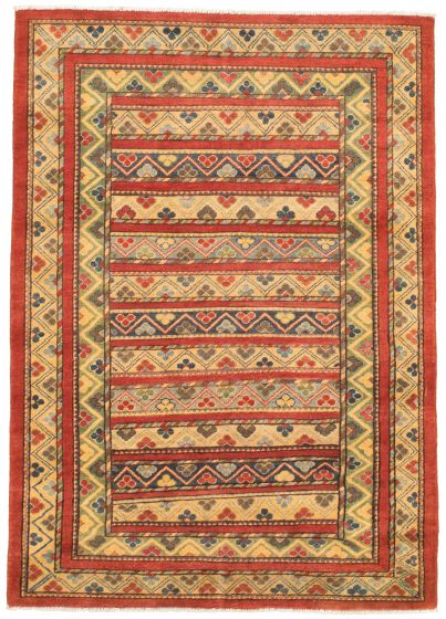 Afghan Finest Ghazni 4'0" x 5'10" Hand-knotted Wool Rug 
