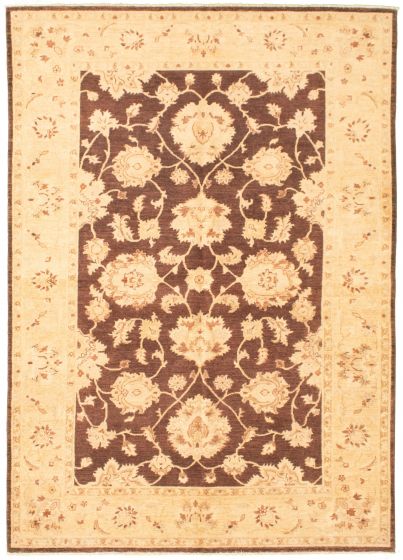 Pakistani Peshawar Oushak 6'0" x 8'10" Hand-knotted Wool Rug 