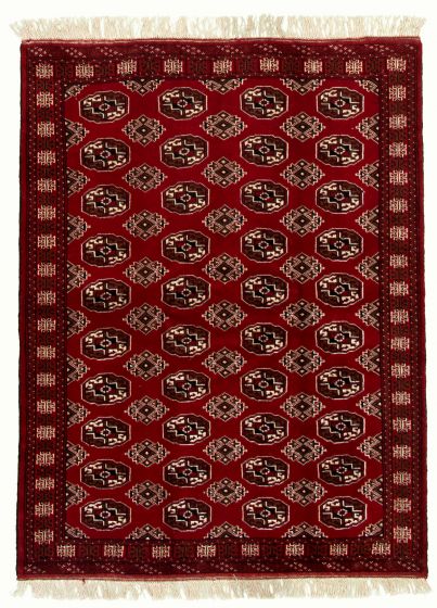 Turkmenistan Turkman 5'0" x 6'8" Hand-knotted Wool Rug 