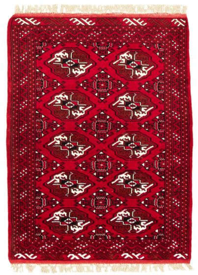Tapis turkman 3'7" x 4'10" en laine